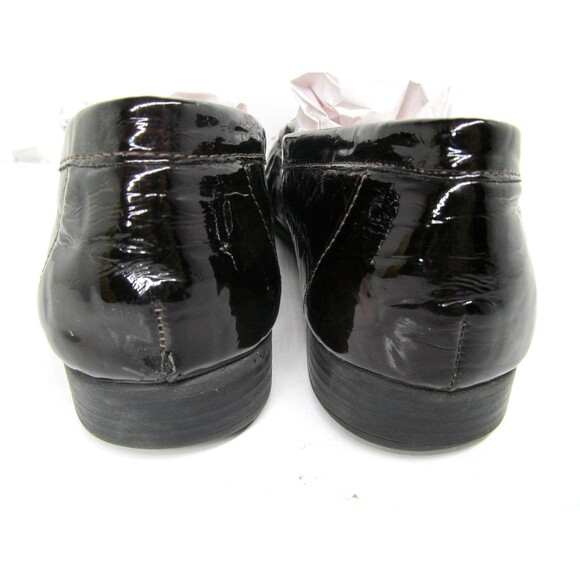 Clarks Bendables  Brown Patent Moc Toe Croc Print Loafers Size US 8.5 M - Picture 4 of 12